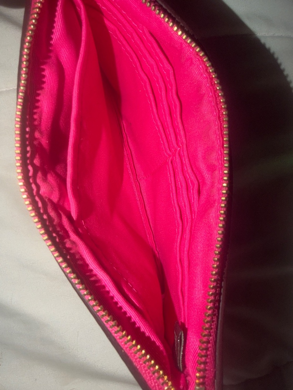 Coach Black & Pink Signature Wristlet with Pink Trim and Strap - Picture 5 of 5